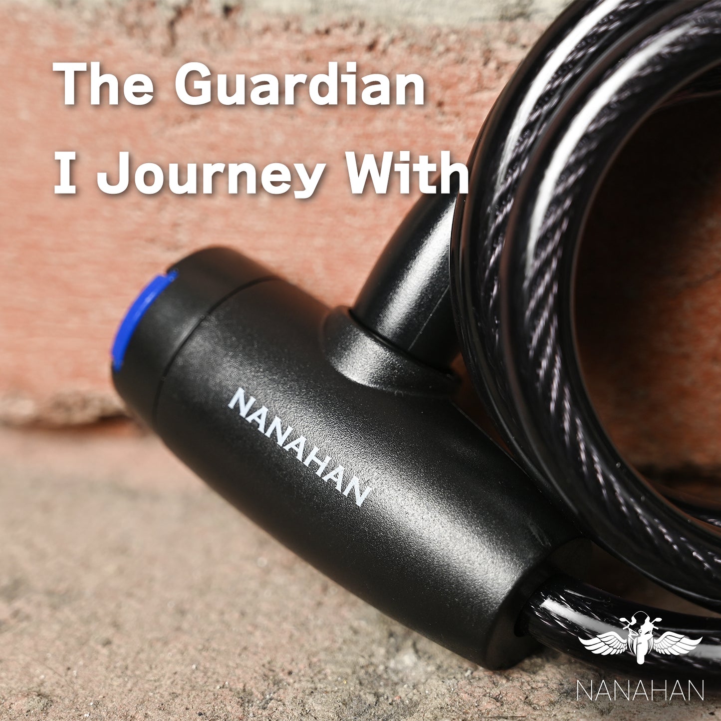 NANAHAN(ナナハン)バイクロック 携帯特化型 φ10mm×1000mm 軽量 自転車 ツーリング 通勤 49本のワイヤー使用 キー2本 高強度PVC 盗難防止 国内メーカー